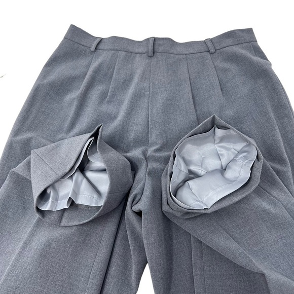 Amanda Smith Lined Dress Slacks Trousers Size 8 Gray High Waist Straight Leg NWT - Picture 8 of 11